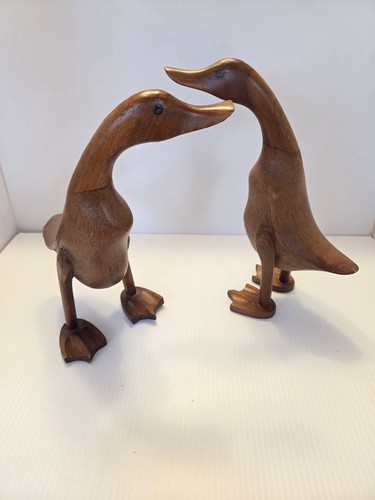 Wood carved indian runner - carved,