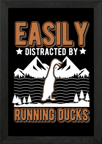 Indian runner duck - framed, wall