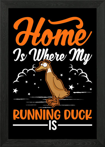 Indian runner duck framed wall - runner,
