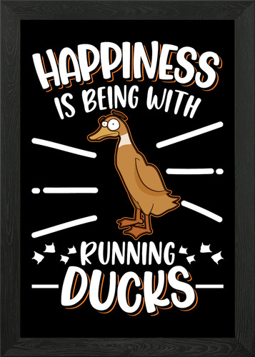 Indian runner duck framed wall - runner,