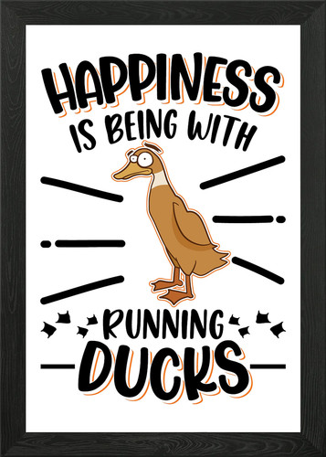 Indian runner duck framed wall - runner,