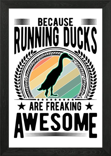 Indian runner duck framed - duck, wall